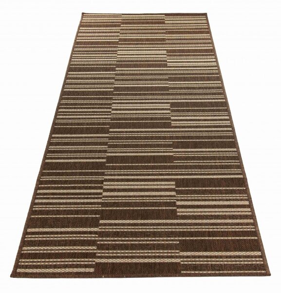 Makro Abra Běhoun venkovní Sisal CORDA 1032 1 323 Proužky hnědý béžový Šíře: 80 cm