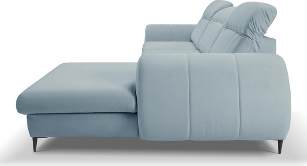 Rohová sedací souprava Bionic (světlomodrá) (P)