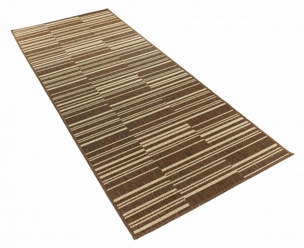Makro Abra Běhoun venkovní Sisal CORDA 1032 1 323 Proužky hnědý béžový Šíře: 80 cm