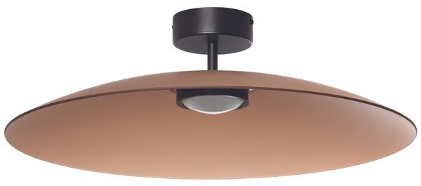 Hnědé skleněné stropní LED světlo Nova Luce Polifemo 60 cm