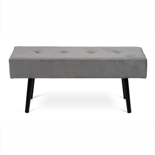 Čalouněná lavice AVENBERG VELVET šedá