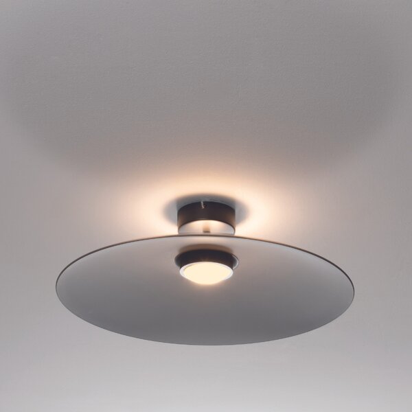 Kouřově šedé skleněné stropní LED světlo Nova Luce Polifemo 60 cm