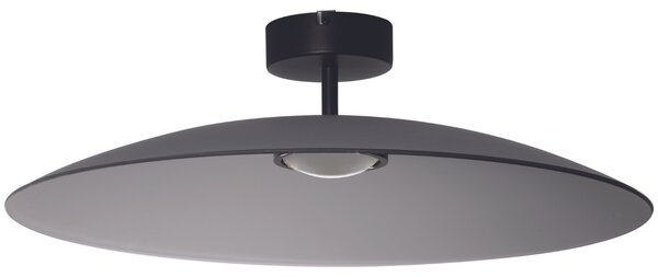 Kouřově šedé skleněné stropní LED světlo Nova Luce Polifemo 60 cm