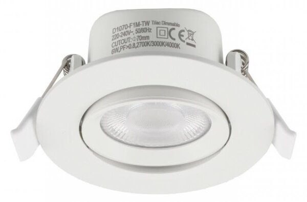 IMPR 565455 Deko-Light vestavné bodové svítidlo - Surtur Tilt 68, 6 W, DIM, 2700/3000/4000 K, bílá