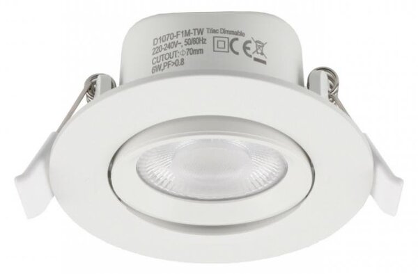 IMPR 565459 Deko-Light vestavné bodové svítidlo - Surtur Tilt 68, 6 W, DTW, 1800-2700 K, bílá
