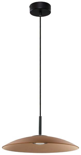 -25 % Dny MOMENTI– Hnědé skleněné závěsné LED světlo Nova Luce Polifemo 40 cm