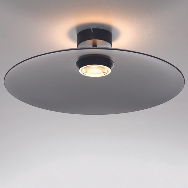 Kouřově šedé skleněné stropní LED světlo Nova Luce Polifemo 60 cm