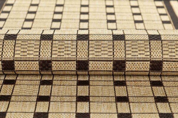 Makro Abra Běhoun venkovní Sisal CORDA 1013 1 424 Geometrický béžový hnědý Šíře: 80 cm