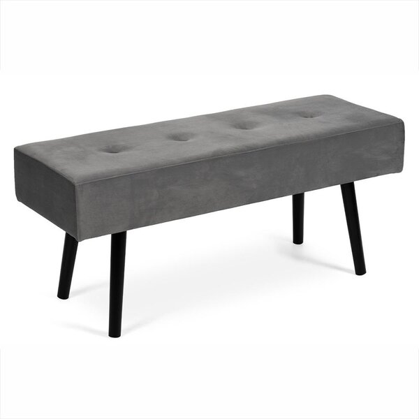 Čalouněná lavice AVENBERG VELVET šedá