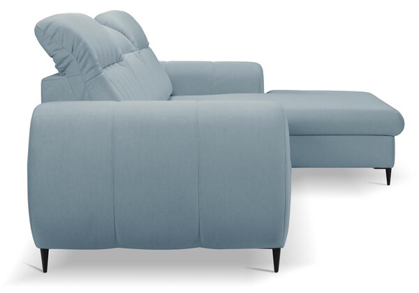 Rohová sedací souprava Bionic (světlomodrá) (P)
