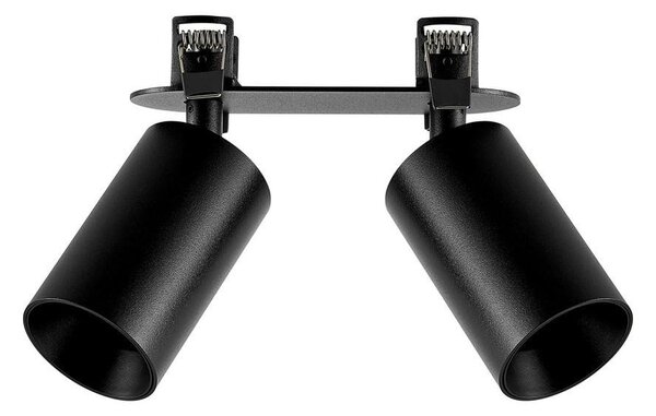IMPR 565758 Deko-Light vestavné bodové svítidlo Can Tilt kulaté, 2x 7,5 W GU10, černá