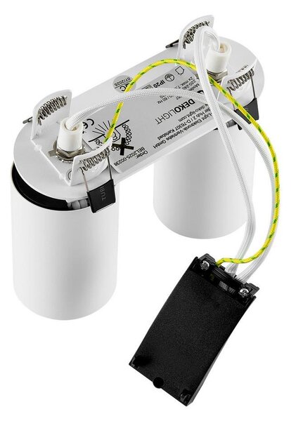 IMPR 565757 Deko-Light vestavné bodové svítidlo Can Tilt kulaté, 2x 7,5 W GU10, bílá