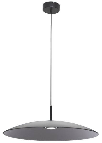 Kouřově šedé skleněné závěsné LED světlo Nova Luce Polifemo 60 cm