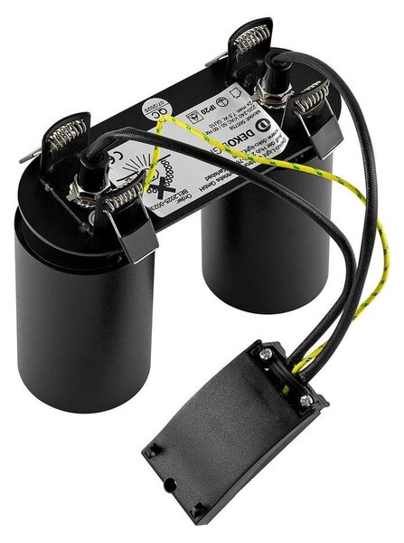 IMPR 565758 Deko-Light vestavné bodové svítidlo Can Tilt kulaté, 2x 7,5 W GU10, černá