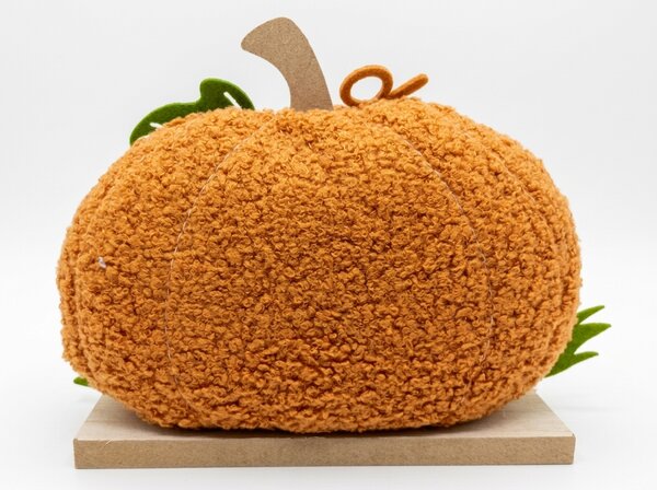 Podzimní dekorace na podstavci PUMPKIE 18 cm, hnědá