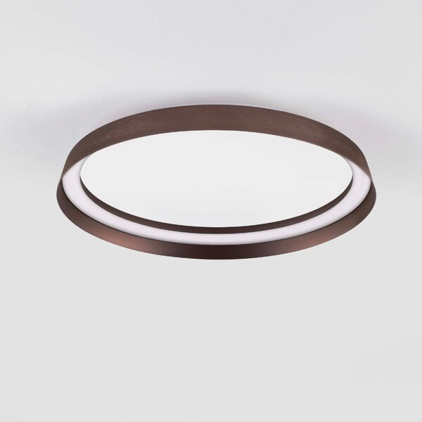 Hnědé kovové stropní LED světlo Nova Luce Ormi 45 cm