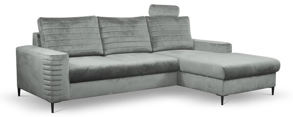 Rohová sedací souprava Coleen (šedá) (P). Akce -24%