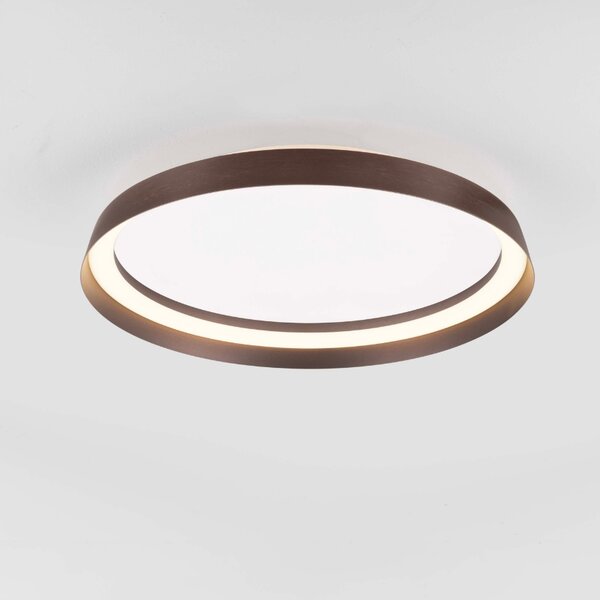 Hnědé kovové stropní LED světlo Nova Luce Ormi 45 cm