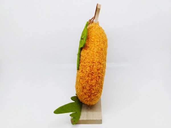 Podzimní dekorace na podstavci PUMPKIE 18 cm, oranžová