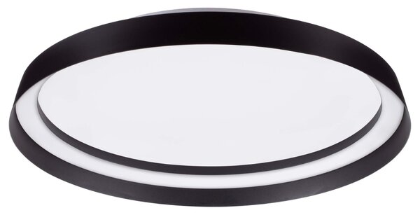 Černé kovové stropní LED světlo Nova Luce Ormi 45 cm