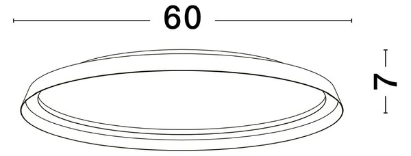 Černé kovové stropní LED světlo Nova Luce Ormi 60 cm