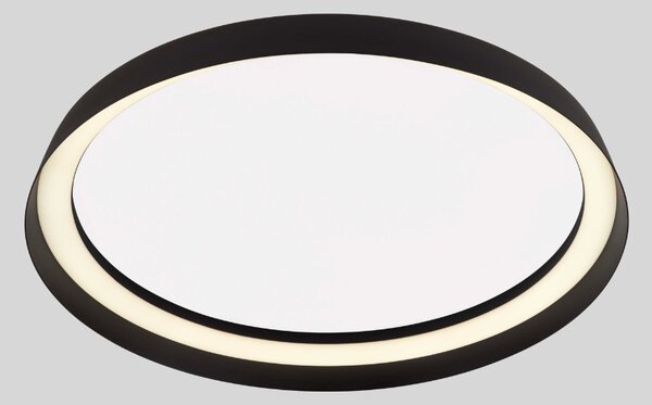 Černé kovové stropní LED světlo Nova Luce Ormi 45 cm