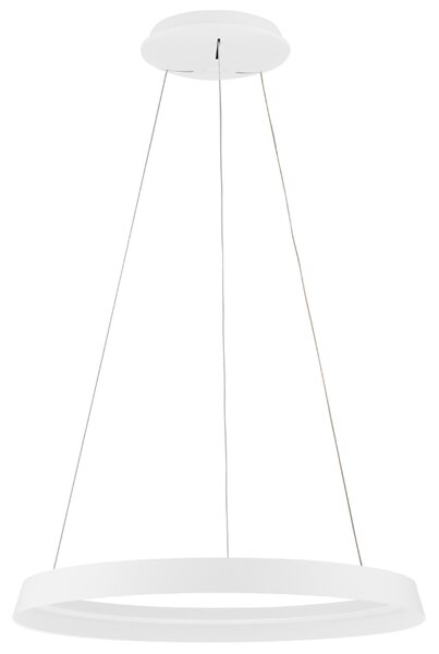Bílé kovové závěsné LED světlo Nova Luce Ormi 60 cm