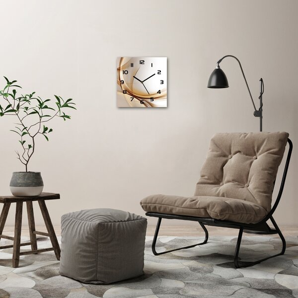 Skleněné hodiny na stěnu Abstrakce vlna pl_zsk_30x30_c-f_79976073