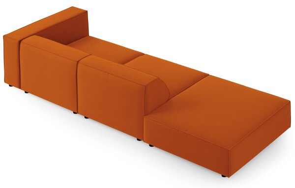 -25 % Dny MOMENTI– Cosmopolitan Design Sametová pohovka Arendal 262 cm, levá