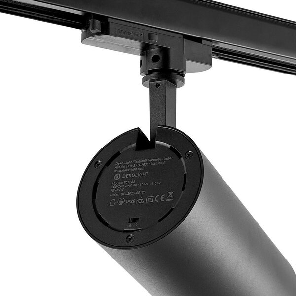 IMPR 707233 Deko-Light 3-fázové bodové svítidlo - Lucea 30 CCT Tilt, 33 W, DALI, 3000/4000 K, černá
