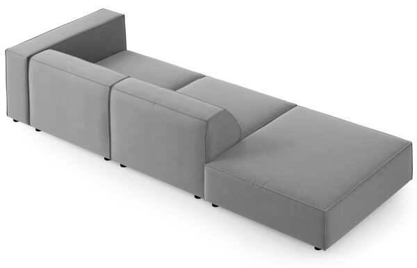 -25 % Dny MOMENTI– Cosmopolitan Design Sametová pohovka Arendal 262 cm, levá