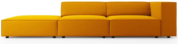 -25 % Dny MOMENTI– Cosmopolitan Design Sametová pohovka Arendal 262 cm, levá
