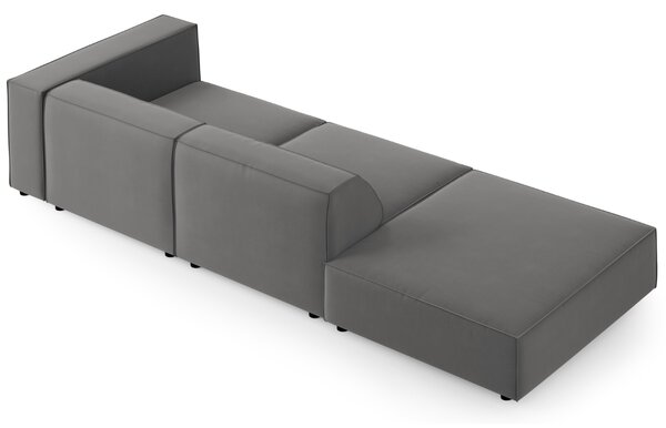 -25 % Dny MOMENTI– Cosmopolitan Design Sametová pohovka Arendal 262 cm, levá