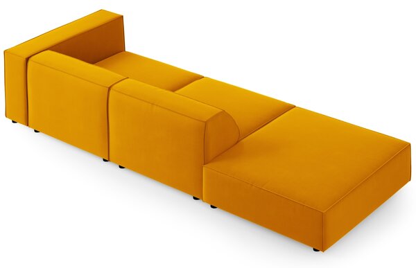 -25 % Dny MOMENTI– Cosmopolitan Design Sametová pohovka Arendal 262 cm, levá