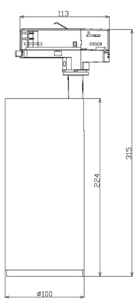 IMPR 707242 Deko-Light 3-fázové bodové svítidlo - Lucea 40 Tilt, 40 W, DALI, 4000 K, bílá