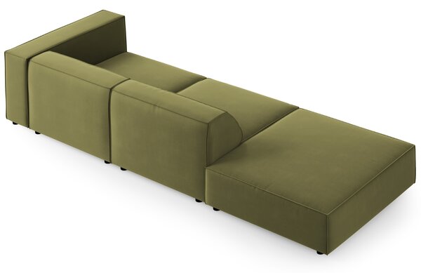 -25 % Dny MOMENTI– Cosmopolitan Design Sametová pohovka Arendal 262 cm, levá