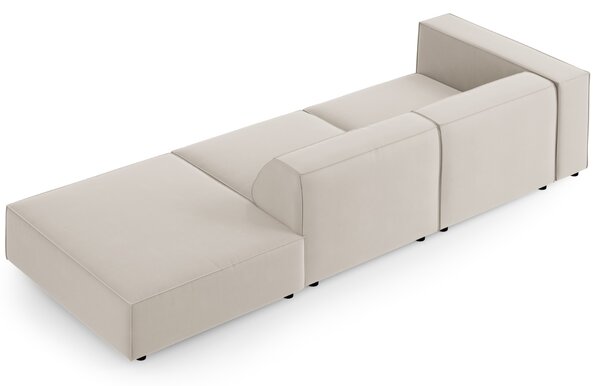 -25 % Dny MOMENTI– Cosmopolitan Design Sametová pohovka Arendal 262 cm, pravá
