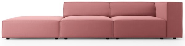 -25 % Dny MOMENTI– Cosmopolitan Design Sametová pohovka Arendal 262 cm, levá