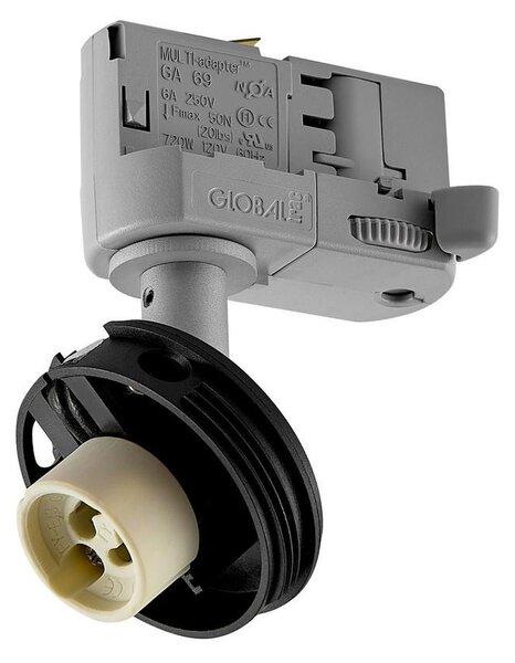 IMPR 707248 Deko-Light 3-fázové bodové svítidlo Can základna, 1x max. 7,5 W GU10, stříbrná