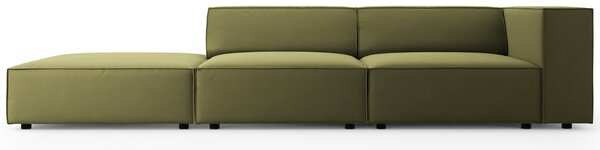 -25 % Dny MOMENTI– Cosmopolitan Design Sametová pohovka Arendal 262 cm, levá