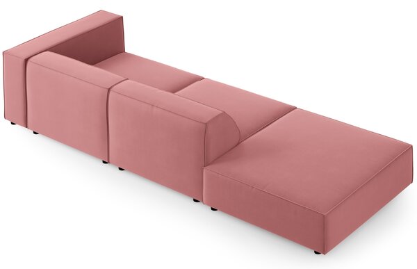 -25 % Dny MOMENTI– Cosmopolitan Design Sametová pohovka Arendal 262 cm, levá
