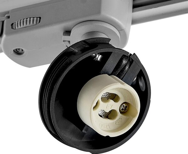 IMPR 707248 Deko-Light 3-fázové bodové svítidlo Can základna, 1x max. 7,5 W GU10, stříbrná