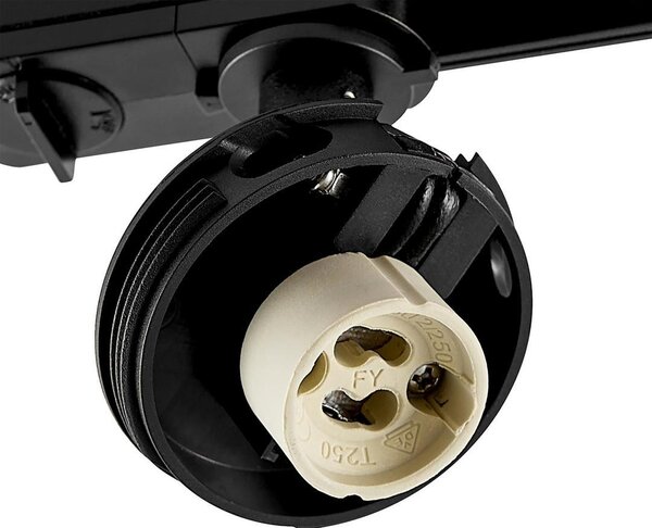 IMPR 707250 Deko-Light 1-fázový kolejnicový systém bodové svítidlo Can základna, 1x max. 7,5 W, GU10, černá