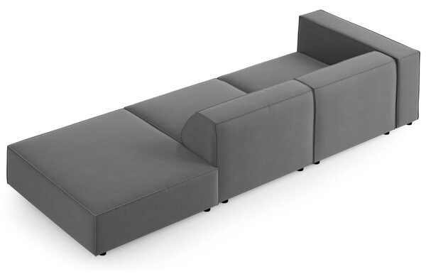 -25 % Dny MOMENTI– Cosmopolitan Design Sametová pohovka Arendal 262 cm, pravá