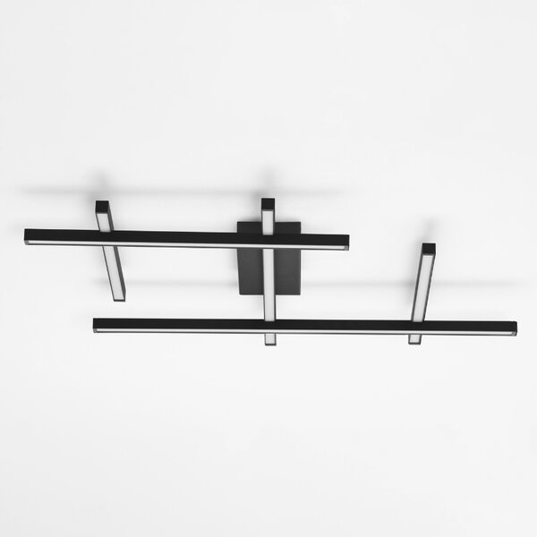Černé kovové stropní LED světlo Nova Luce Pace 80 cm