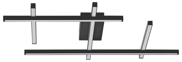 Černé kovové stropní LED světlo Nova Luce Pace 80 cm