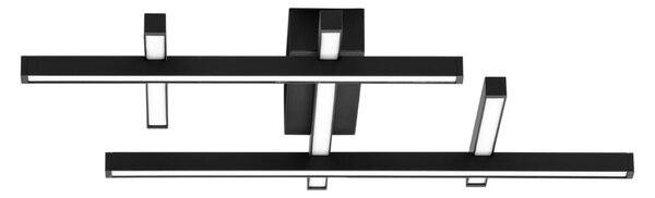 Černé kovové stropní LED světlo Nova Luce Pace 58 cm