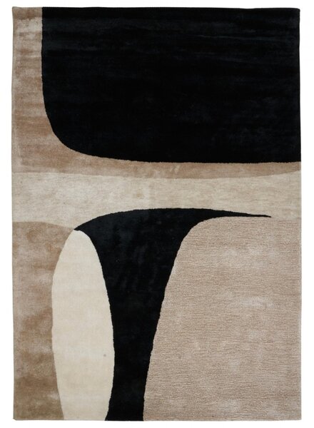 Fargotex Béžovo-černý koberec Jazz 160 x 230 cm