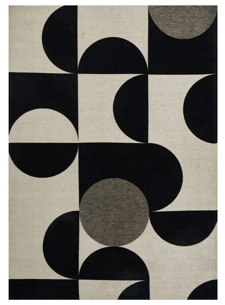 Fargotex Černobílý koberec Mono 160 x 230 cm