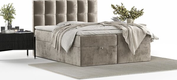 Maison de Rêve Béžová čalouněná postel ESSENCE 180 x 200 cm, boxspring